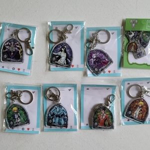 Overlord Keychains Lot of 8‎ Ainz Ooal Gown Albedo Shalltear Mare Aura